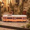 CUPUZ Italy Vintage Tram 3D Paper Model Kit——for age 10+
